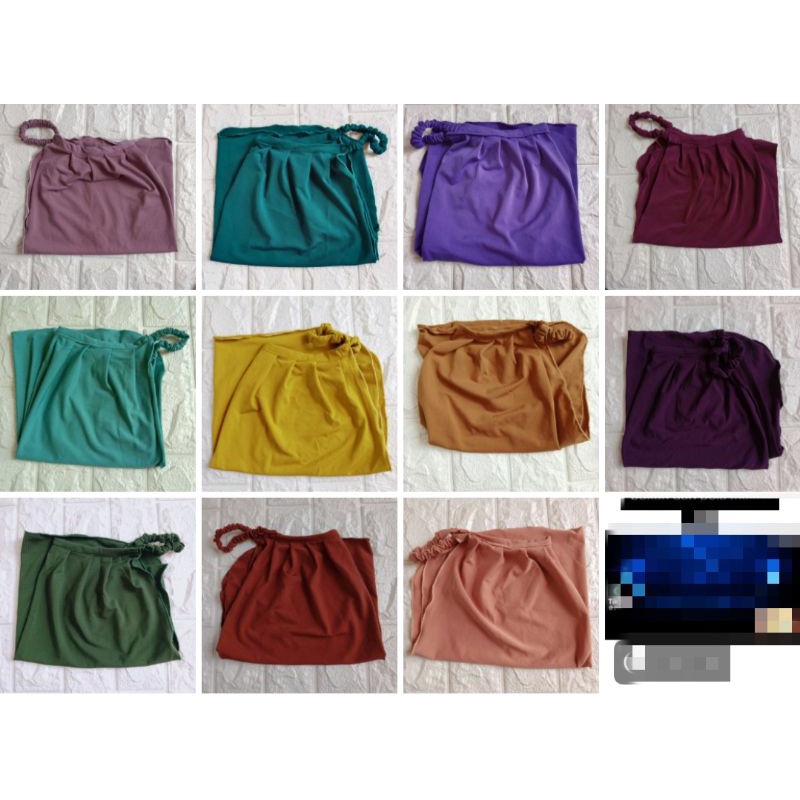 Cadar Niqab Karet Kerut