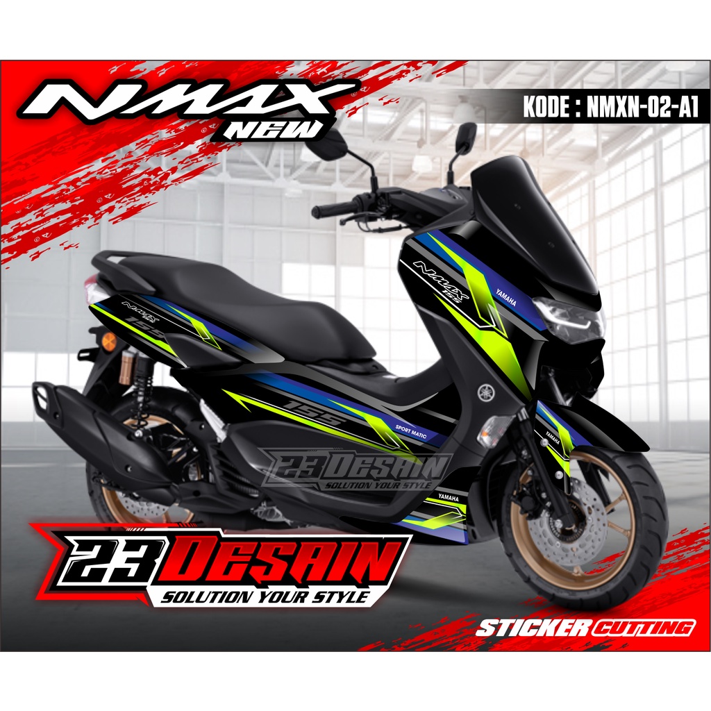 DECAL NMAX 2020 2021 2022 NEW - STIKER FULL BLOK NMAX 2020 2021 2022 - STIKER NMAX FULL BODY - DECAL