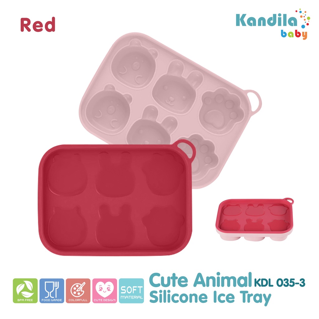KANDILA BABY CUTE ANIMALS SILICONE ICE TRAY / KDL035-3