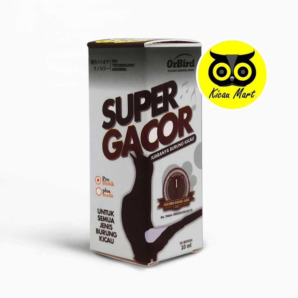 VITAMIN OBAT BURUNG MURAI KACER PLECI MACET BUNYI LESU SUPER GACOR ORBIRD PENAMBAH POWER VTNSPGC
