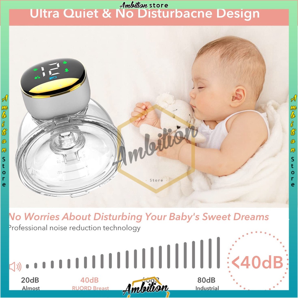 Pompa asi elektrik Pompa asi tak terlihat pompa asi portabel all-in-one hands-free