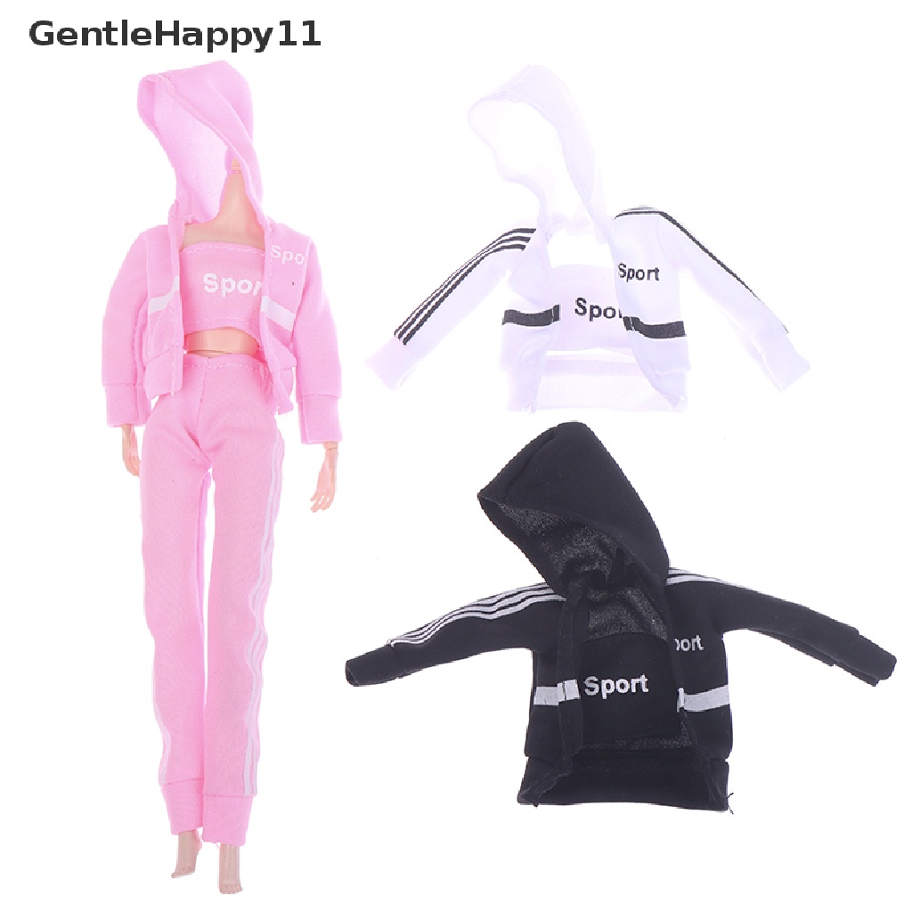 Gentlehappy 3Pcs/set Pakaian Olahraga Fashion Untuk1Per6 30cm Boneka Outfit Aksesoris Mainan Rumah Boneka id