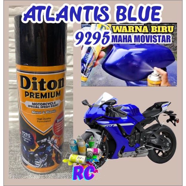 Cat Pilox Diton Premium 9295 Atlantis Blue 400Cc Warna Biru Movistar Y