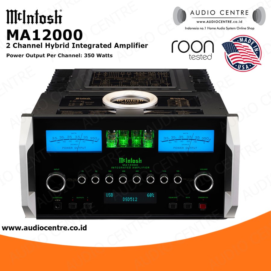 READY STOCK Mcintosh MA12000 MA 12000 2 Channel Hybrid Integrated Amplifier READY STOCK