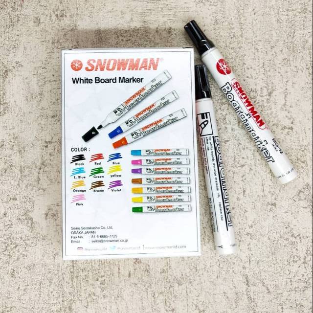

Spidol Snowman White Board Hitam