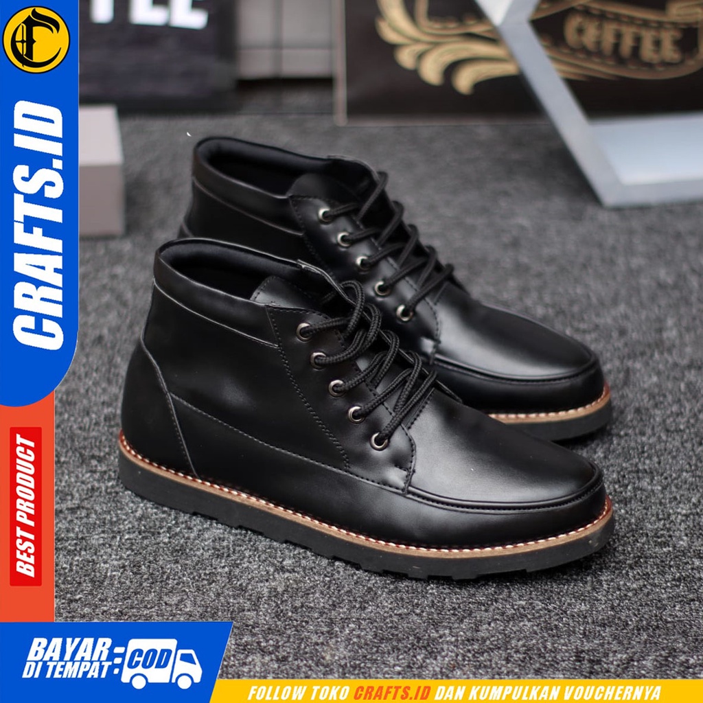 CRAFTS granger- Sepatu Boots Formal Pantopel Kerja Pria