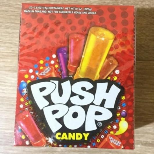 

Sale Permen push pop 1 box(4 rasa) isi 20 pcs /PERMEN LUNAK/PERMEN VIRAL/PERMEN MILO/PERMEN YUPI/PERMEN JADUL/PERMEN KARET