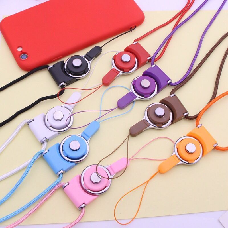 Tali Gantungan HP / Srap Gantungan HP 2IN1 Model Kalung Leher Polos