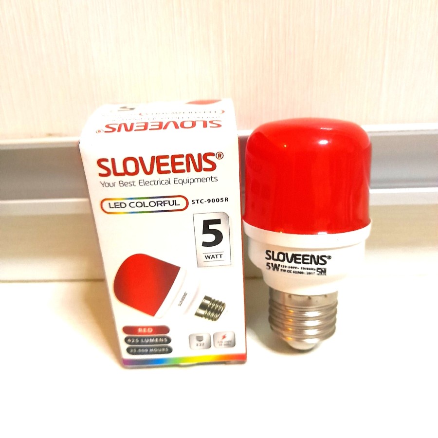 LAMPU LED WARNA WARNI SLOVEENS 5 W / BOHLAM LIMA WARNA