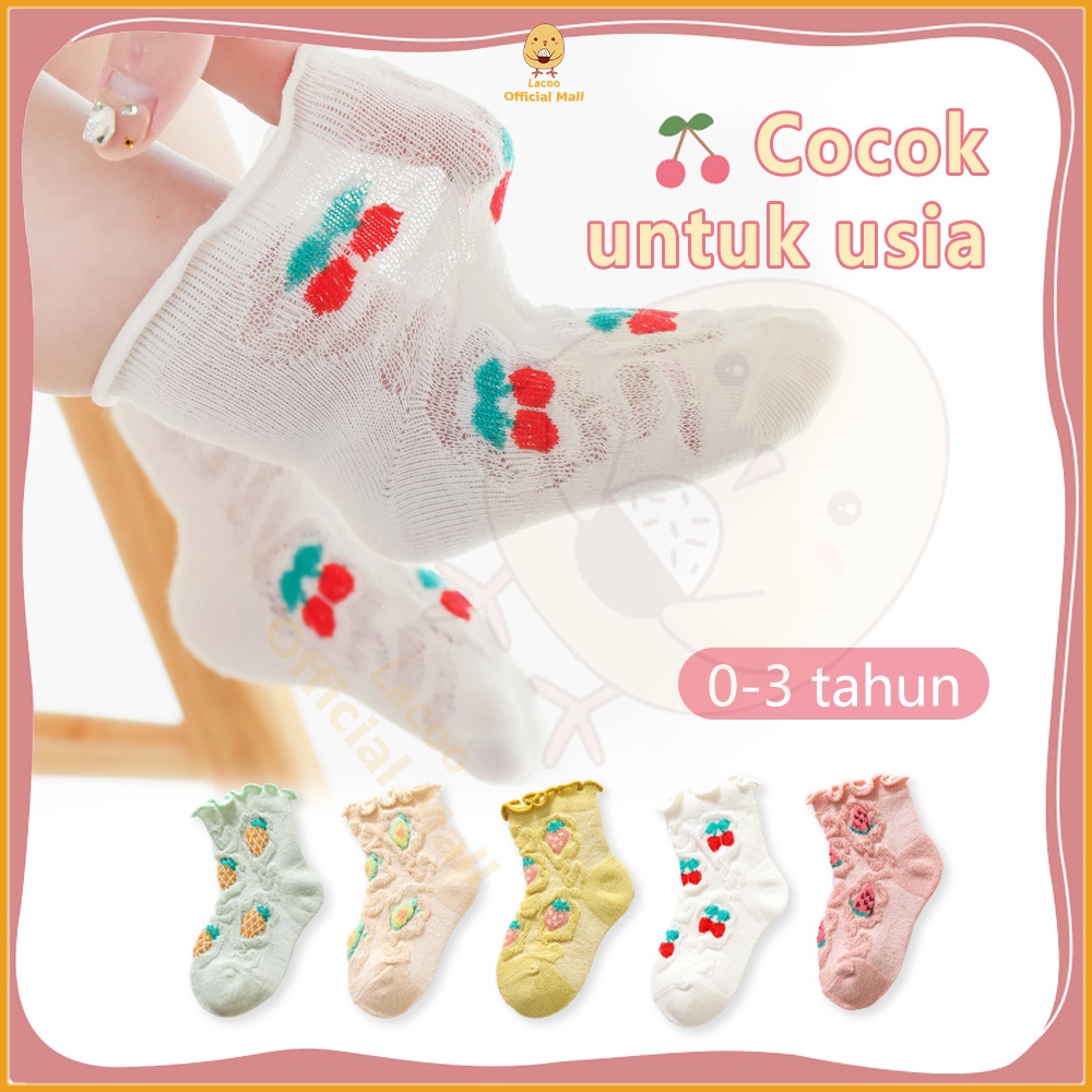 Lacoo Kaos kaki bayi anak ruffle Kaus kaki bayi anak rumbai