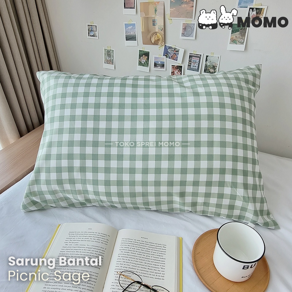 Sarung Bantal / Guling Microtex Motif - [SPREI MOMO]