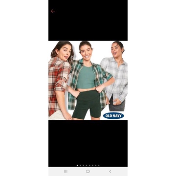 OLD NAVY Plaid Flannel Classic Shirt for Women