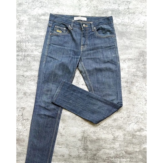 plac jeans second biru