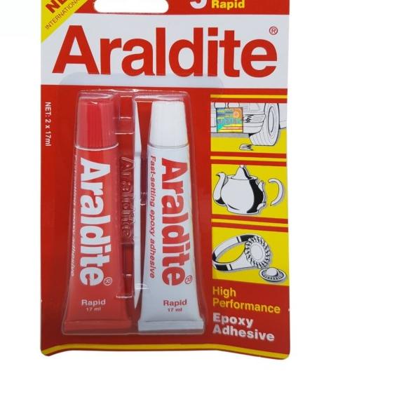 

LEM BESI ARALDIT ARALDITE MERAH EPOXY 5 MENIT RESIN+HARDENER ADHESIVE