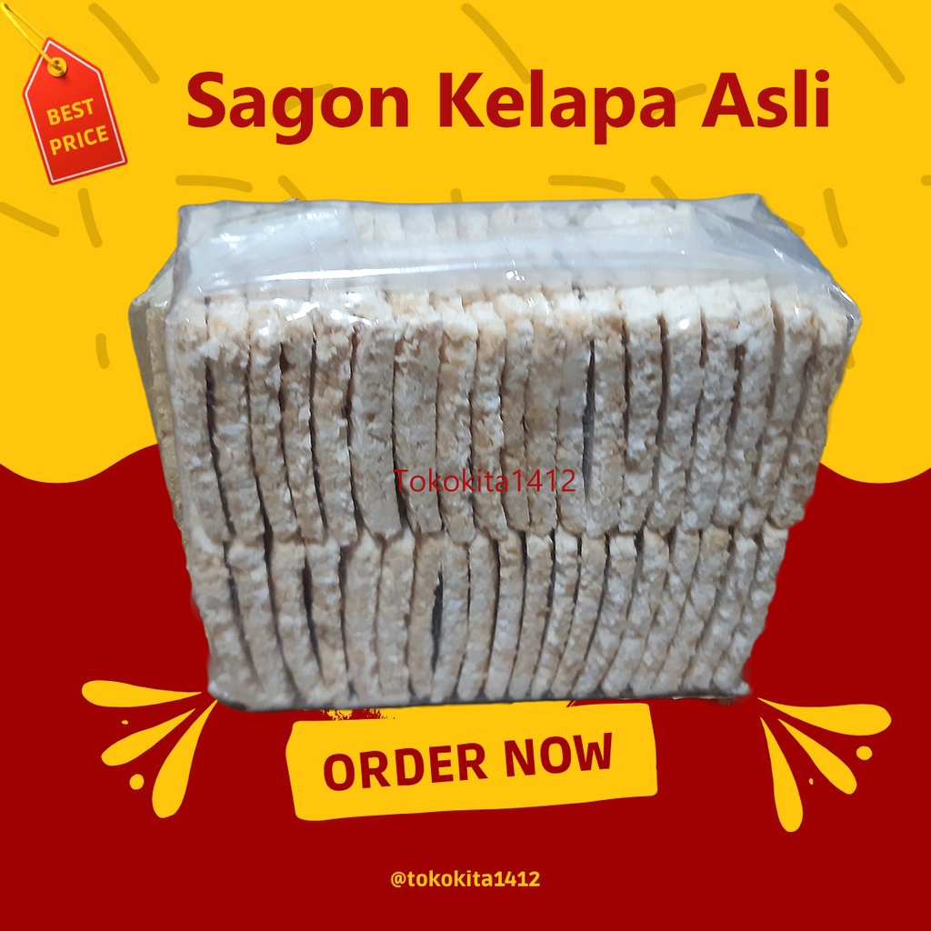 Kue Sagon Kelapa Asli Sagon Kotak Tanpa Pengawet PIRT 2053173010077