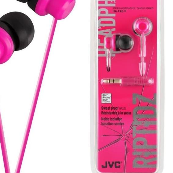 JVC HA-FX8 RIPTIDZ IEM Earphone - Merah Muda