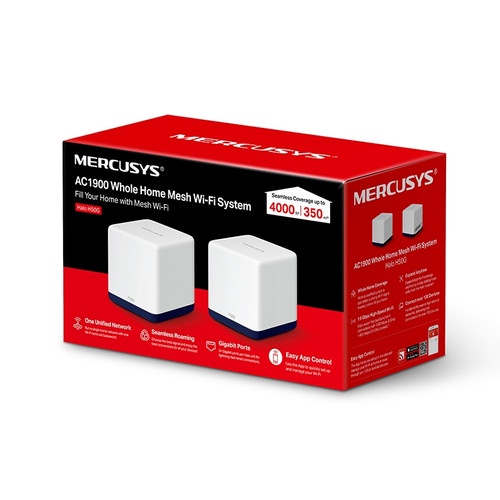 Mercusys HALO-H50G-1 1Pack AC1900 Whole Home Mesh WiFi System Halo H50G N