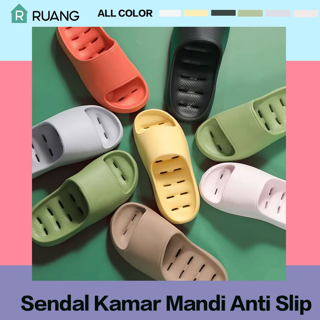 Sendal Kamar Mandi Anti Slip | Sandal anti licin | Anti Slip Sandal Kamar Mandi Outdoor Sepatu Wanita Sandal Perempuan | Sandal Rumah | Sandal Kickers Wanita | sandal toilet | Sandal kamar mandi anti licin | sandal lubang | sliper bathroom