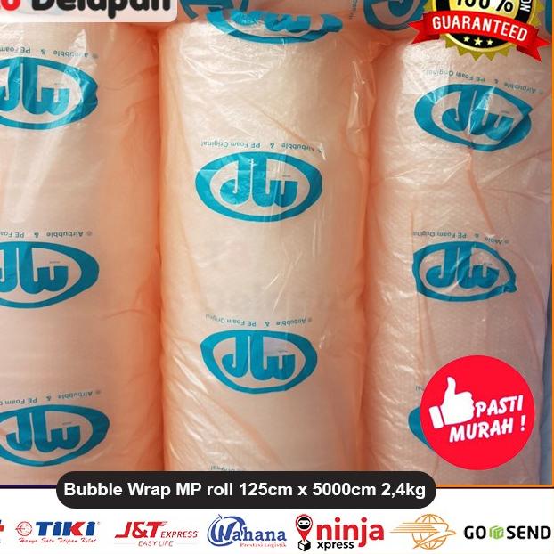 

Buble Bubble Wrap 2,4 kg MP roll 125 cm x 5000 cm - Bening/hitam - Juragan Bening