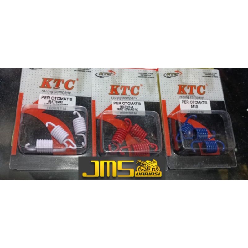 per cvt dan per kampas ganda set ktc racing 1000/1500/2000 rpm mio beat vario 125/150/160 nmax aerox scoopy pcx150 adv lexi soul gt125 freego genio scoopy