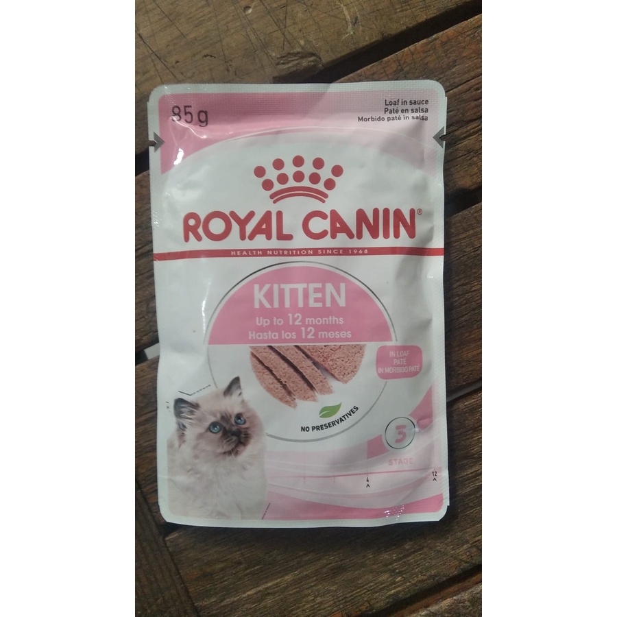 royal canin pouch 85gr kitten - makanan basah anak kucing