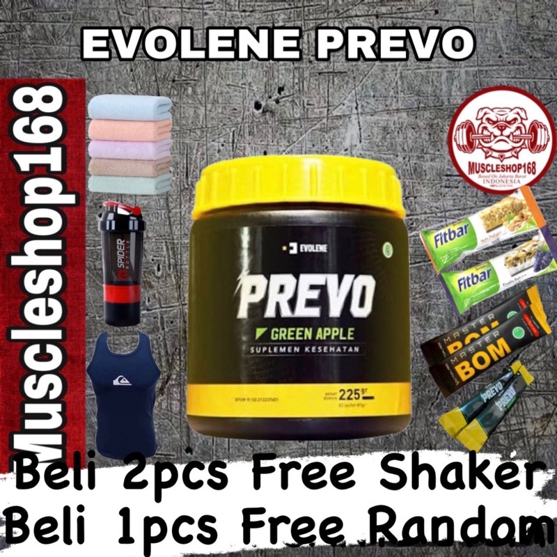 PREVO Preworkout Evolene 45 Sachet serving PWO Pre Work Out