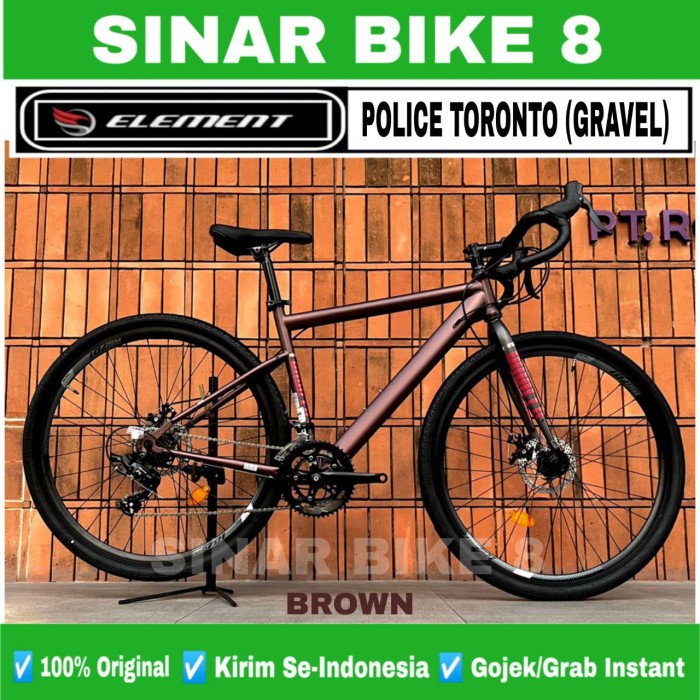 Sepeda Gravel ELEMENT POLICE TORONTO Frame Alloy