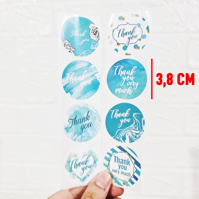 

Produk Unggulan] Sticker Label Thank You Stiker Kemasan Kado Kue Cake Hampers - Kode R