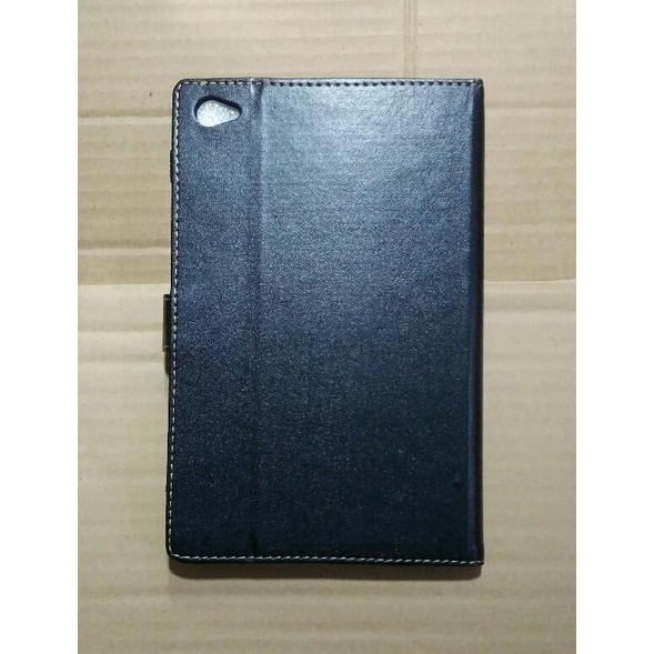 Huawei Mediapad M2 Dtab D02H Flip Cover Flip Case Leather Case Hitam