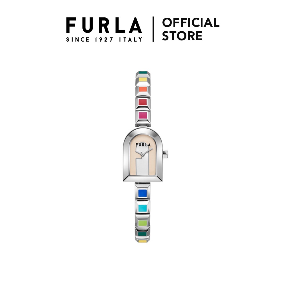 FURLA - Arch Case Silver Tone Case Pink Dial Watch