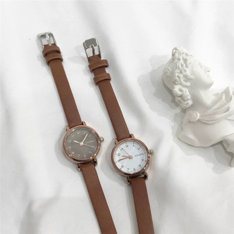 Kooley Jam Tangan Mini Ulzzang Korea QUARTZ  Casual Simple Chic Slim Vintage