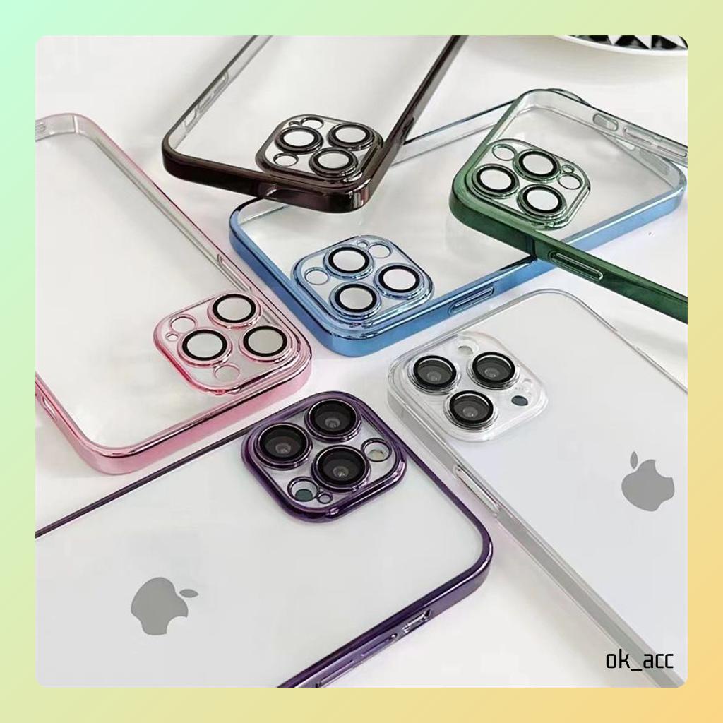 Case FJ06 Casing Pelindung Lensa Kecil Kamera for Iphone 7 8 7+ 8+ X Xs Xr Max 11 12 13 14 14+ Plus 14Plus Pro Max