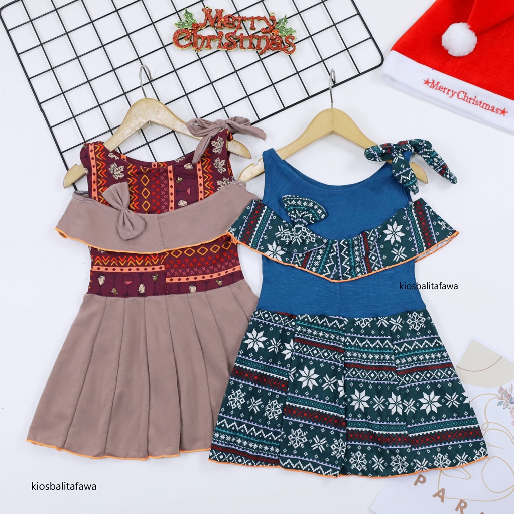 [NATAL] Dress Rachel Bayi - 3 Tahun / Baju Kensi Anak Perempuan Gaun Pesta Pakaian Export Quality