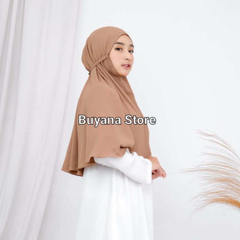 Bergo Maryam Tali Crinkle Airflow Jumbo L