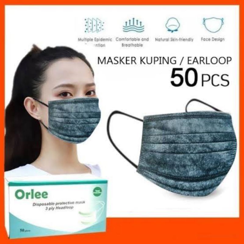 MASKER ORLEE 1 box isi 50pcs