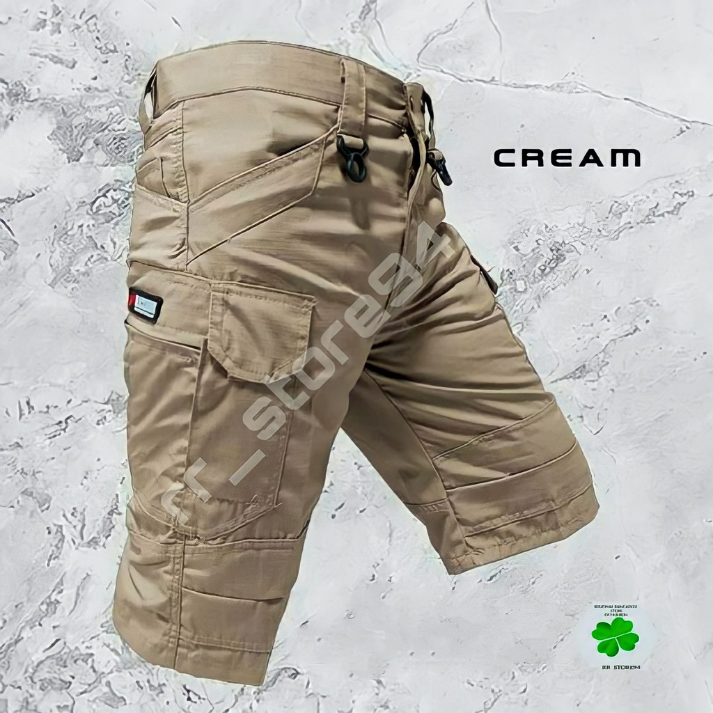 Celana Tactikal/CELANA CARGO PENDEK PRIA/CELANA CARGO TACTIKAL PDL-cargo Cream