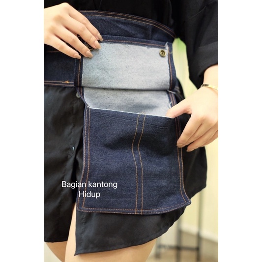 obi belt gany pocket jeans / obi belt jeans kantong sarato / ikat pinggang jeans