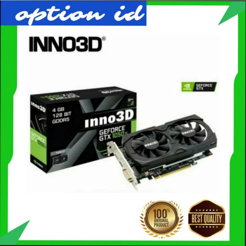 VGA INNO3D GeForce GTX 1050 Ti TWIN X2 4G | GTX1050 Ti 4GB GDDR5