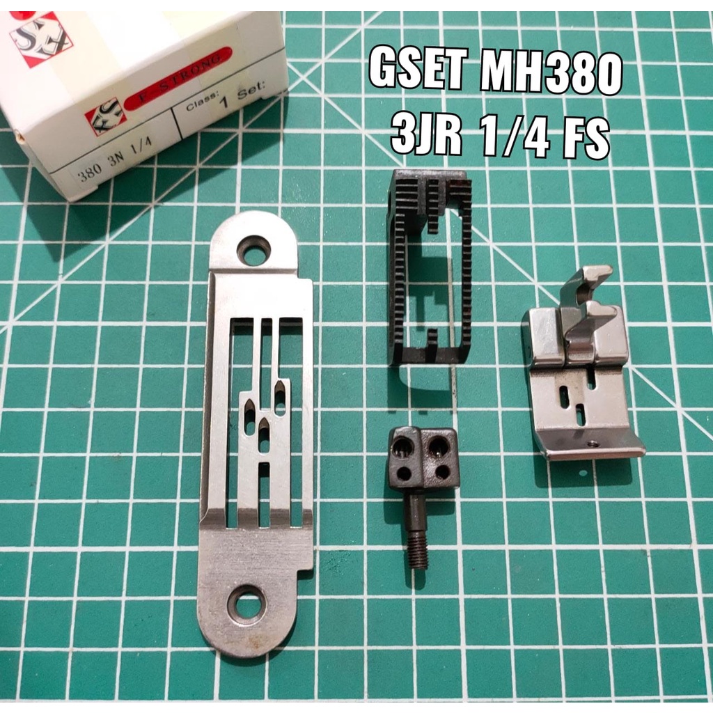 Gauge Set Getset Mesin Jarum 3 Rantai Juki MH-380 FS 1/4