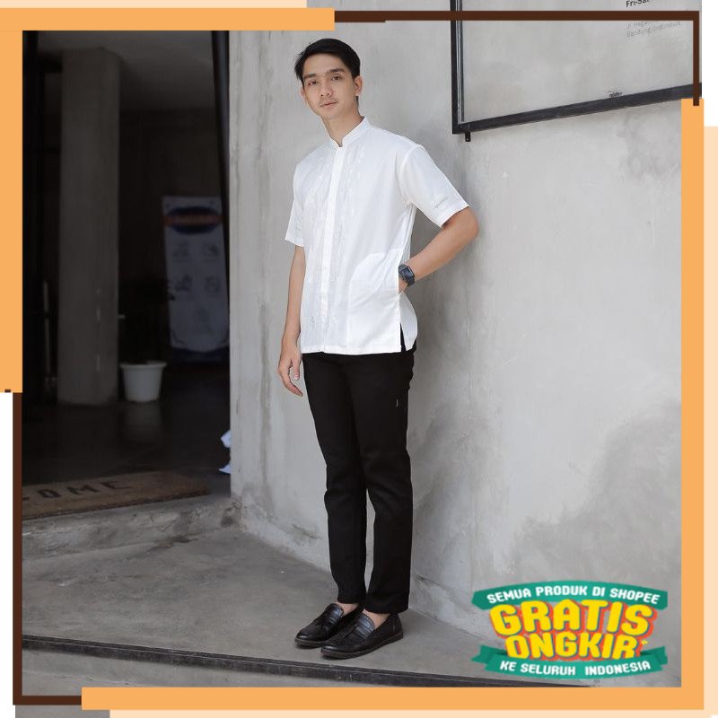 SPESIAL PIALA DUNIA 2022 baju Koko Kerancang padang full bordir dan sulam tangan lengan panjang dan 