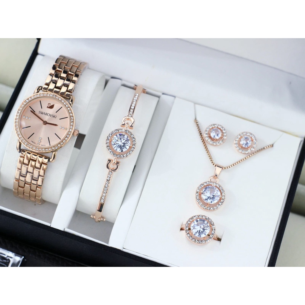 [PAKET KADO JAM GELANG KALUNG] Jam Tangan Casual Wanita /Harga set