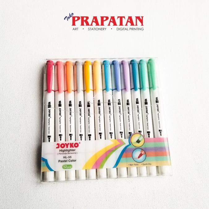 

TERLARIS Spidol Highlighter Marker Pastel Color Joyko 12 warna HL-55 /ALAT TULIS AESTHETIC/ALAT TULIS SEKOLAH/ALAT TULIS SET/ALAT TULIS LENGKAP/ALAT TULIS ANAK/ALAT TULIS LUCU