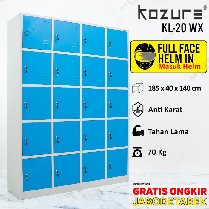 

Filling Cabinet Loker Locker Lemari Kabinet Besi 20 Pintu Kozure Kl-20