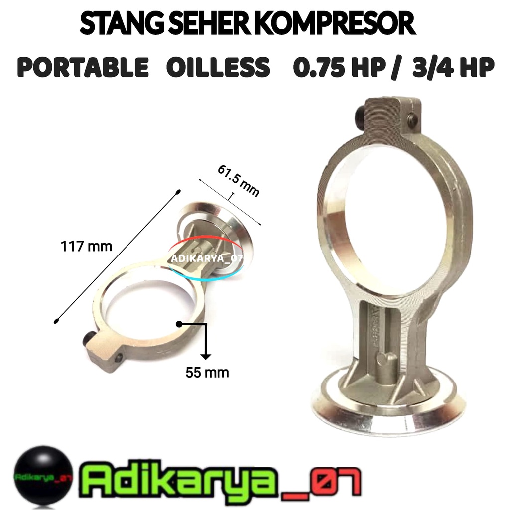 Stang seher kompresor controd stang seher kompresor listrik OILLESS 3/4hp