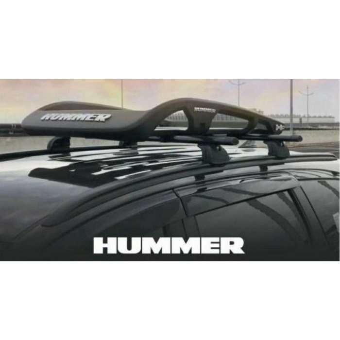 Paket Cross Bar Jepit Roof Rail dan  Roof Rack Hummer Mobil All New Veloz 2022 2021 - HUMMER KECIL