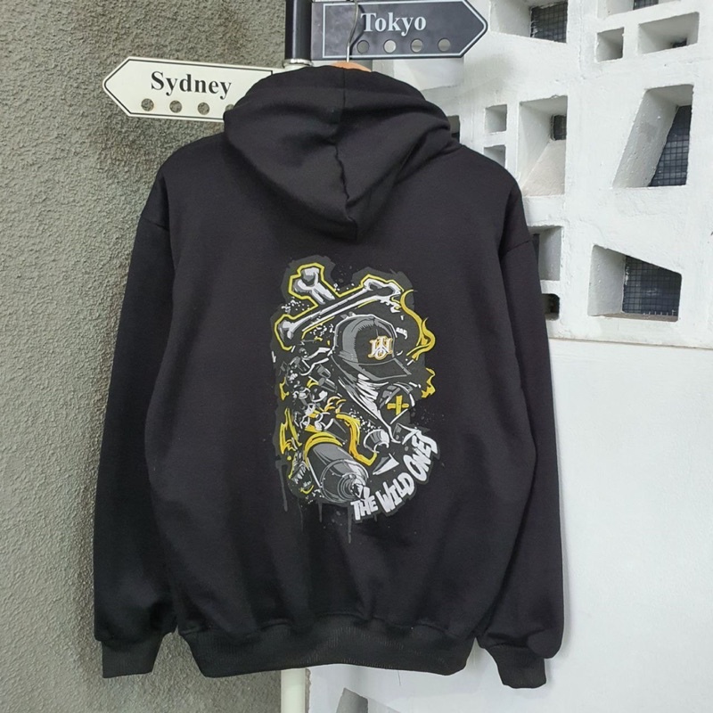 Sweater hoodie DONT PANIC HOODIE sweater distro pria korea style