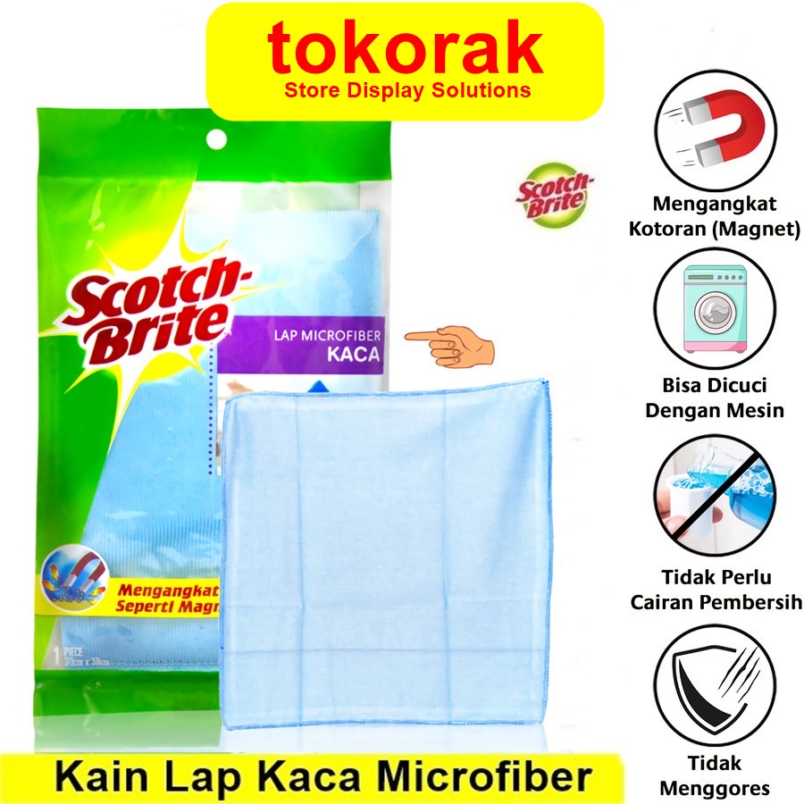 3M SCOTCH BRITE KAIN LAP MICROFIBER ID-81 - KAIN LAP KACA