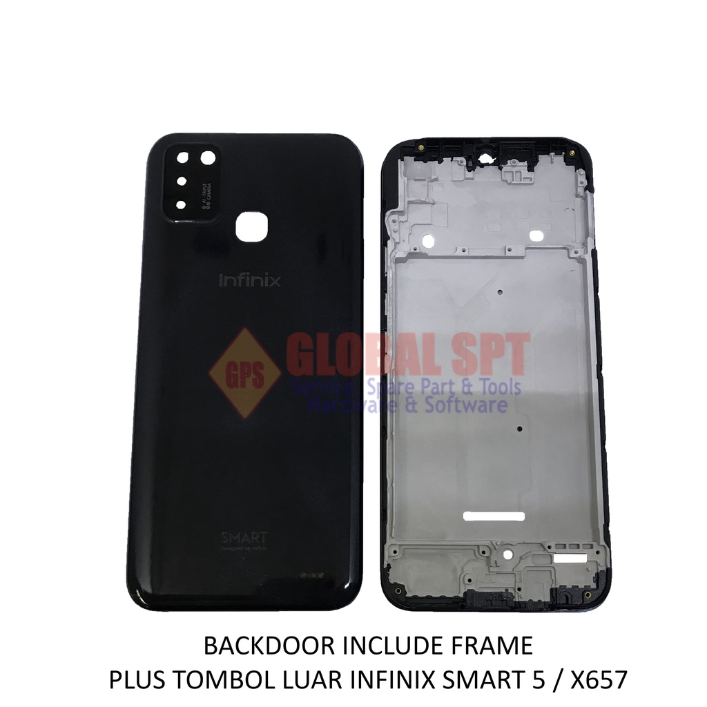 BACKDOOR INFINIX SMART 5 INCLUDE FRAME / BACK COVER X657 / TUTUP BELAKANG