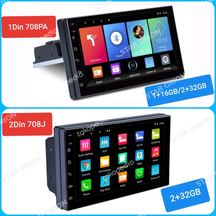 #Single Din #Double Din Android Smart Headunit Mobil GPS 7" 9" 10"