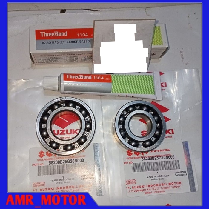 Bearing Kruk as kanan kiri+lem Suzuki FR 80/Suzuki A100 6304+6204